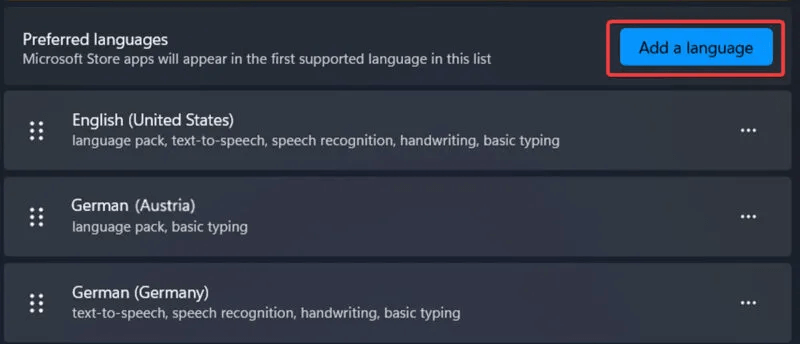 Keyboard-Language-Click-on-add-a-language-800x344.jpg كيفية إضافة لوحة مفاتيح لغة جديدة في Windows