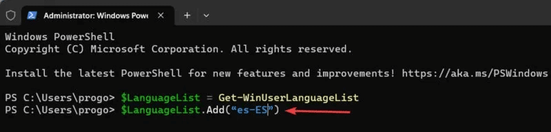 Keyboard-Language-Execute-the-add-language-command-800x192.jpg كيفية إضافة لوحة مفاتيح لغة جديدة في Windows