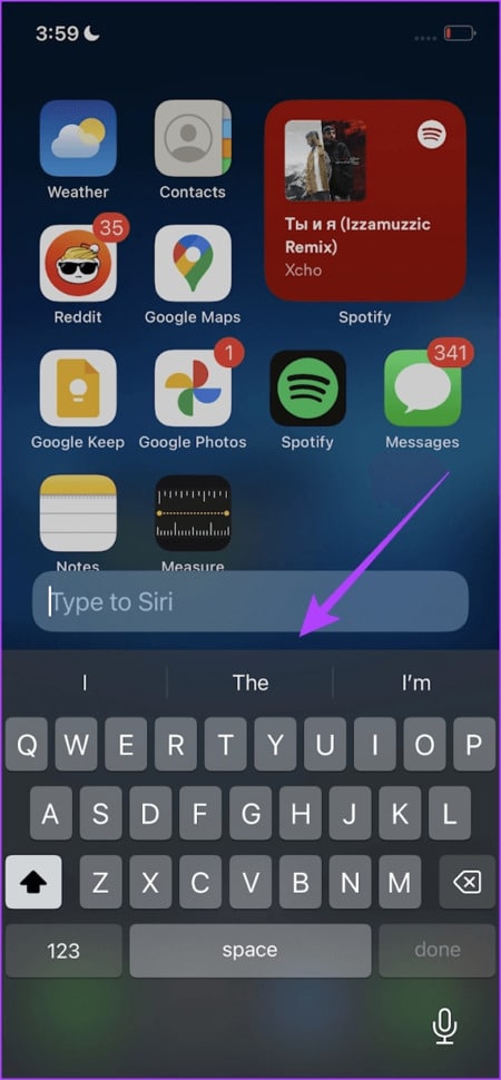 Keyboard-Siri كيفية الكتابة على Siri في iPhone: طريقتين سهلتين
