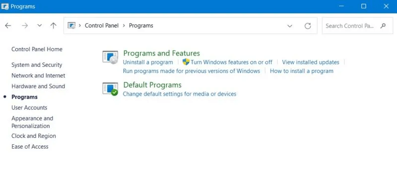 Keyloggers-Windows-Control-Panel-Programs-Features-800x349.jpg كيفية الكشف عن Keyloggers في أنظمة Windows