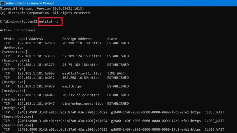 Keyloggers-Windows-Netstat-b-Command-Prompt-800x450.jpg كيفية الكشف عن Keyloggers في أنظمة Windows