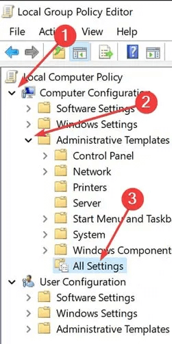 Local-Group-Policy-Accessing-Group-Policy-Settings-01.jpg كيفية إعادة تعيين إعدادات نهج المجموعة في Windows