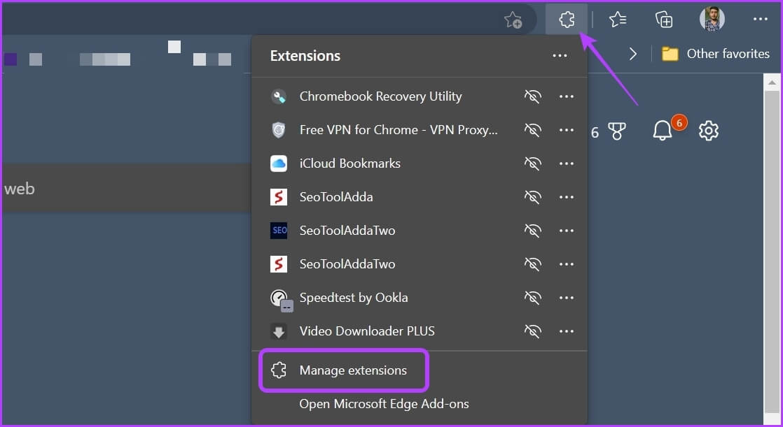Manage-extensions- 7 طرق سريعة لإصلاح عدم عمل Bing Chat في Windows 11