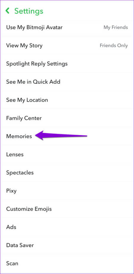 Memories-in-Snapchat-500x1024-1 أفضل 7 طرق لإصلاح عدم الاحتفاظ بنسخة احتياطية من الذكريات على Snapchat على Android و iPhone