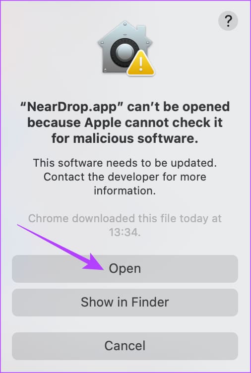 Nearby-Share-Mac-9 كيفية استخدام ميزة Nearby Share على Mac لنقل الملفات من Android