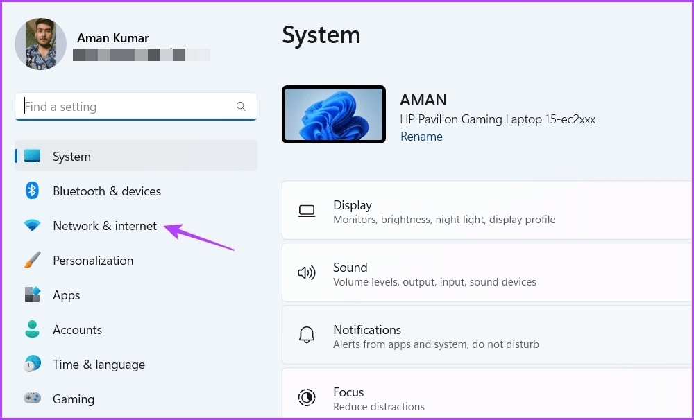Network-internet-option-2 4 أفضل الطرق للتحقق من وقت تشغيل جهاز الكمبيوتر على Windows 11
