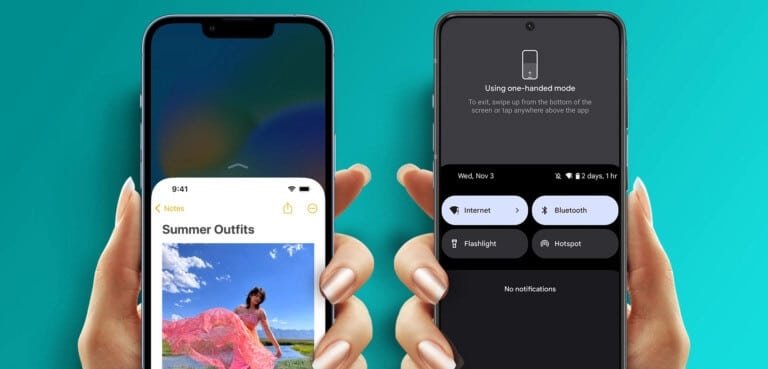 One-Handed-Mode-iPhone-and-Android-768x432-1 كيفية استخدام وضع التصفح بيد واحدة على iPhone و Android