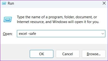 Open-Excel-in-Safe-Mode-1 أفضل 6 طرق لإصلاح عدم عمل شريط أدوات Excel في Windows