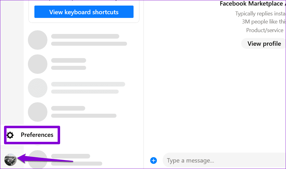 Open-Facebook-Messenger-Preferences كيفية منع Facebook Messenger من الفتح عند بدء التشغيل على Windows
