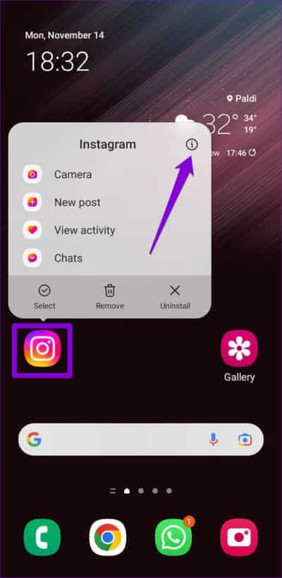 Open-Instagram-App-Info-4-500x1024-1 أفضل 7 طرق لإصلاح عدم عمل روابط Instagram على Android و iPhone