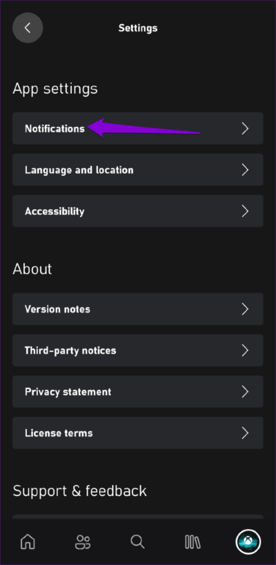 Open-Xbox-App-Notification-Settings-500x1024-1 أفضل 8 طرق لإصلاح عدم عمل إشعارات تطبيق Xbox على Android و iPhone