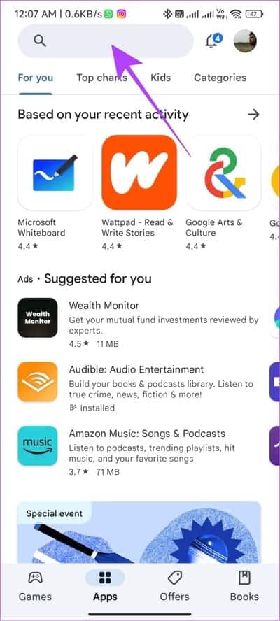 Open-playstore- 10 طرق سهلة لإصلاح "هذه القصة غير متوفرة" على Instagram