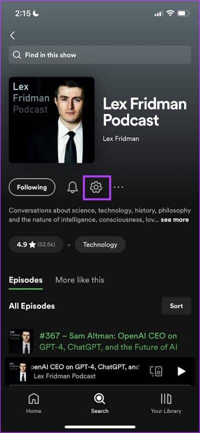 Podcast-Settings كيفية تنزيل الموسيقى والبودكاست على Spotify للاستماع دون اتصال