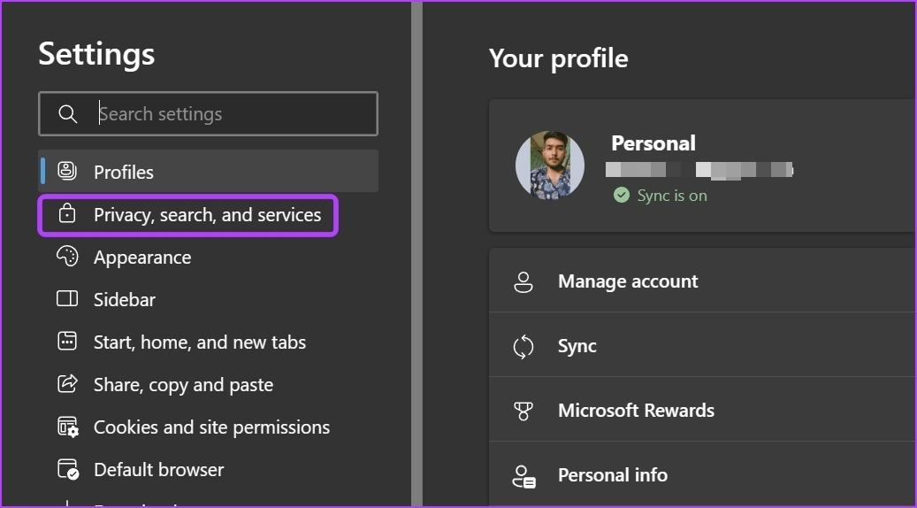 Privacy-search-and-services 7 طرق سريعة لإصلاح عدم عمل Bing Chat في Windows 11