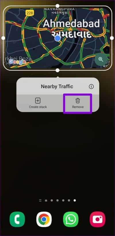 Remove-Google-Maps-Widget-on-Android-500x1024-1 أفضل 9 طرق لإصلاح استنزاف Google Maps للبطارية على Android و iPhone