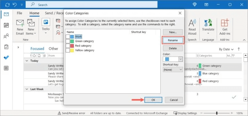 Rename-Category-Outlook-Windows-800x373.jpg كيفية استخدام فئات Microsoft Outlook لتنظيم البريد الإلكتروني