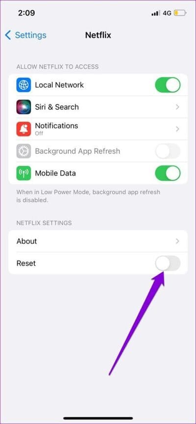 Reset-Netflix-App-on-iPhone-474x1024-1 أفضل 9 طرق لإصلاح شاشة Netflix السوداء مع مشكلة في الصوت على الهاتف المحمول وسطح المكتب