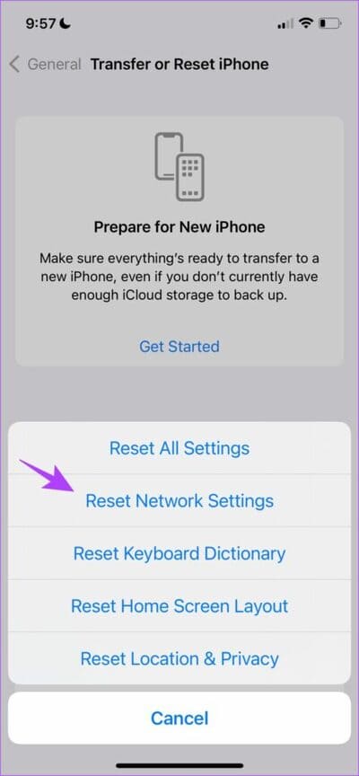 Reset-Network-Settings-2-474x1024-2 8 طرق لإصلاح عدم ظهور إعادة توجيه الرسائل النصية على iPhone