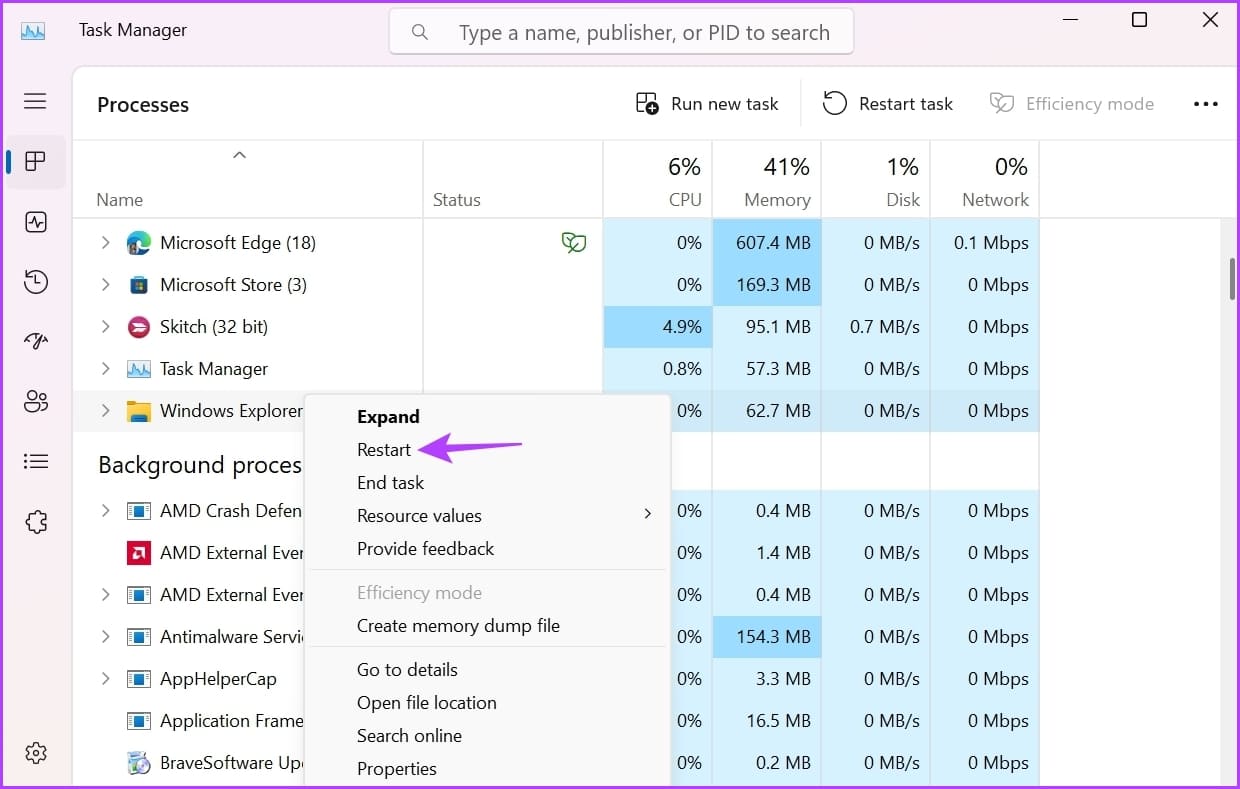 Restart-option-3 أفضل 6 طرق لإصلاح Windows 11 عالق في الوضع المظلم
