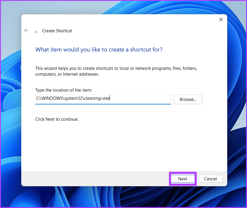 Run-diskcleanup-shortcut-3 9 طرق سريعة لتشغيل تنظيف القرص Disk Cleanup في Windows 11