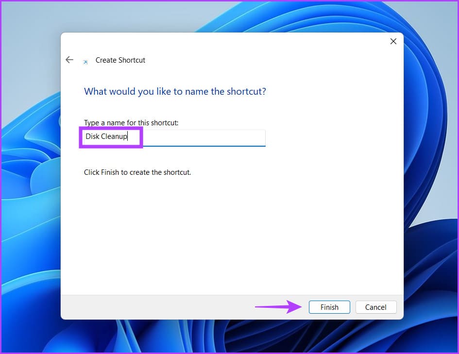 Run-diskcleanup-shortcut-4 9 طرق سريعة لتشغيل تنظيف القرص Disk Cleanup في Windows 11