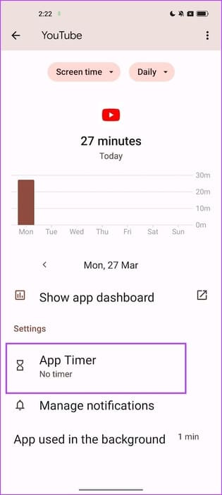 Select-App-Timer 5 طرق فعالة لوضع الرقابة الأبوية على YouTube