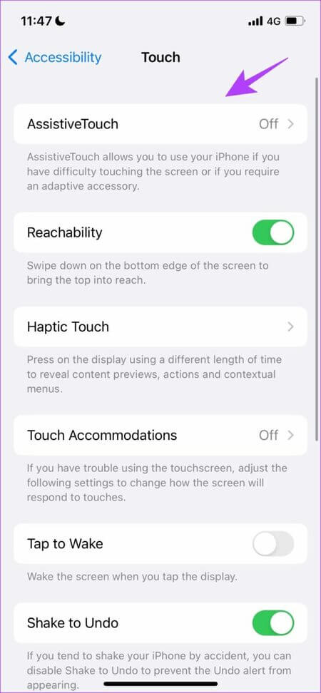 Select-Assistive-Touch-1-711x1536-1 كيفية استخدام وضع التصفح بيد واحدة على iPhone و Android
