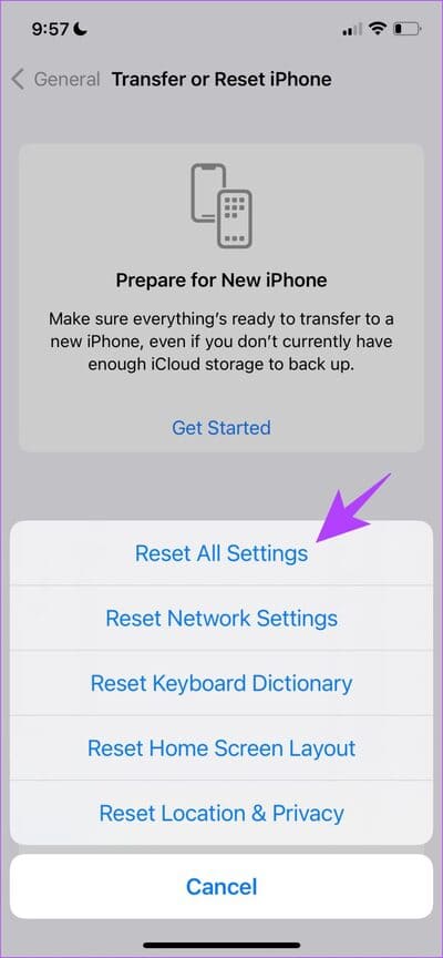 Select-Reset-All-Settings-3-1 11 طرق سهلة لإصلاح الشحن بطيء على iPhone