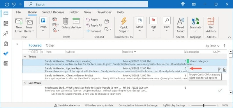 Set-Quick-Click-Indicator-Outlook-Windows-800x373.jpg كيفية استخدام فئات Microsoft Outlook لتنظيم البريد الإلكتروني
