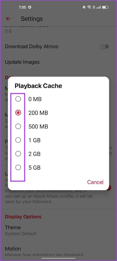 Set-a-Cache-Limit كيفية مسح ذاكرة التخزين المؤقت لـ Apple Music على Android و iPhone و Mac