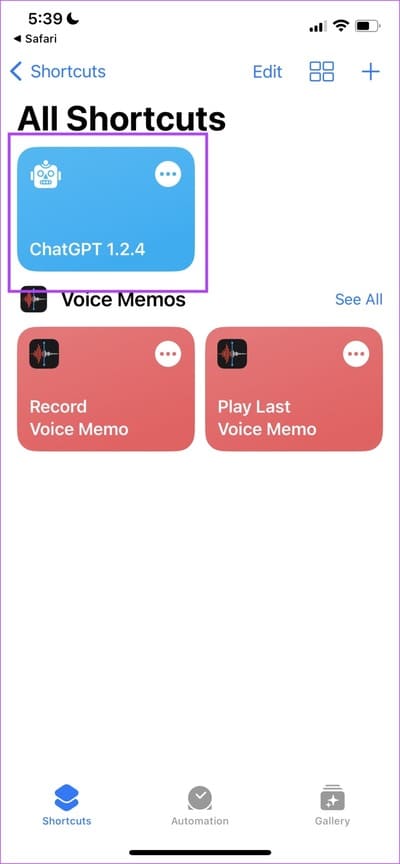 Shortcut-Added كيفية استخدام ChatGPT مع Siri على iPhone