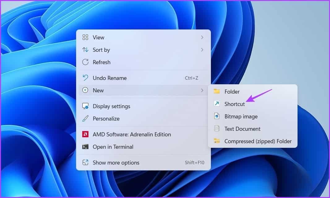 Shortcut-option أفضل 9 طرق لفتح تطبيق الإعدادات على نظام التشغيل Windows 11