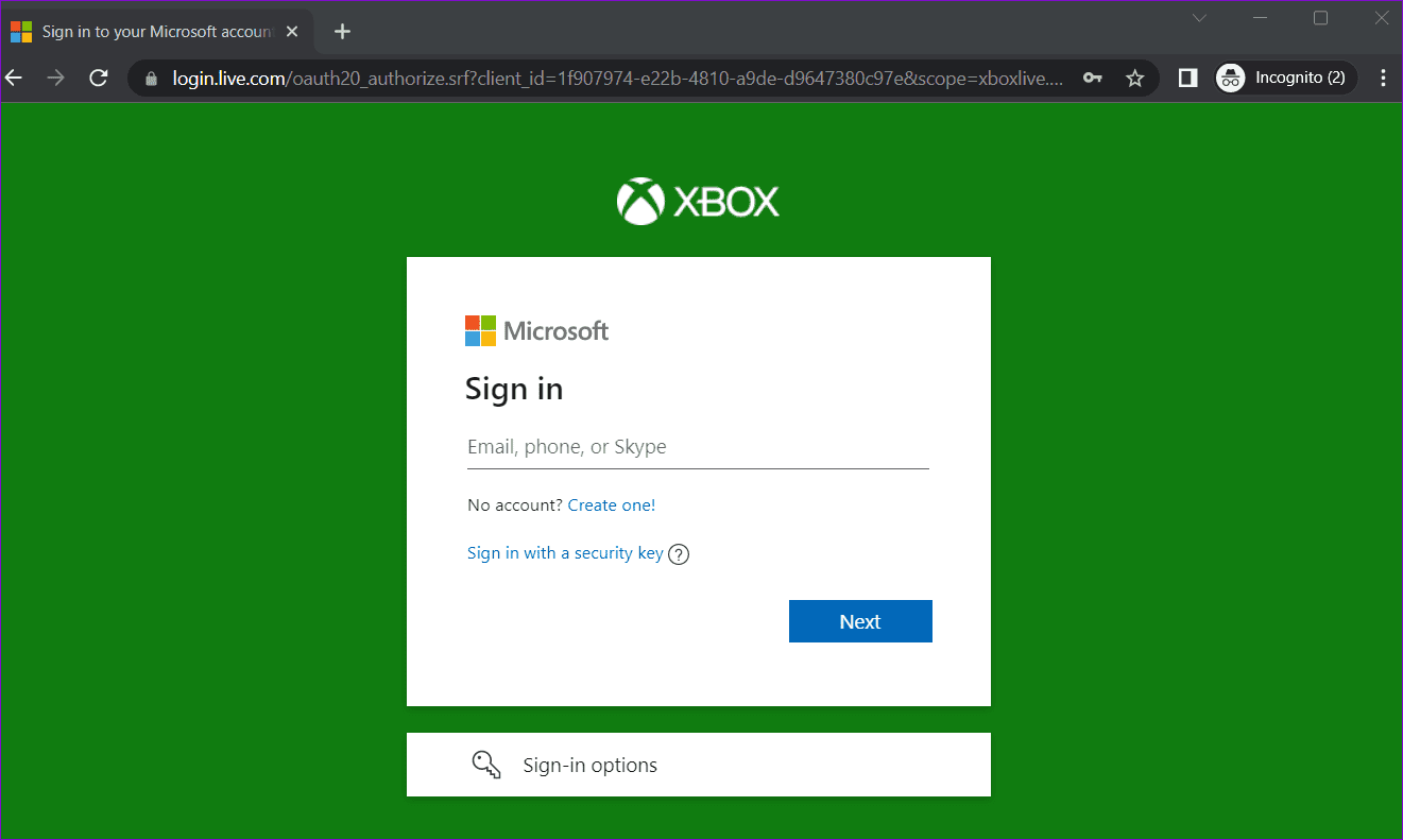 Sign-Into-Xbox-on-Web-Browser أفضل 6 طرق لإصلاح عدم سماح تطبيق Xbox بتسجيل الدخول على Windows 11