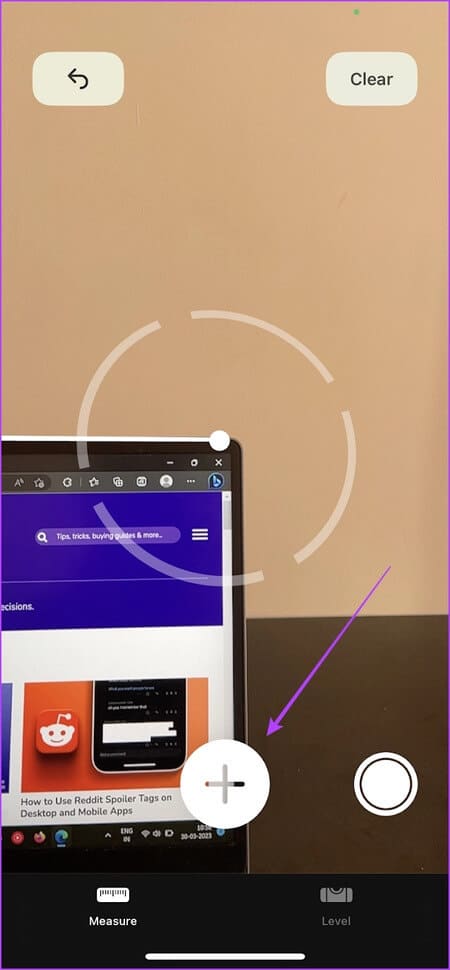 Start-Second-Measurement كيفية استخدام تطبيق Measure على iPhone: دليل مفصل