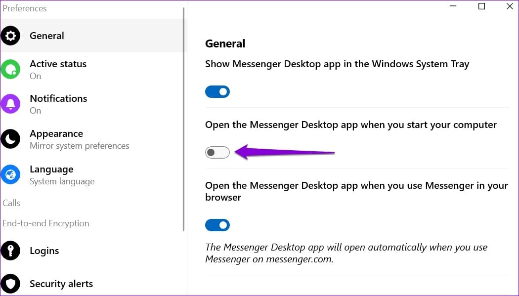 كيفية منع Facebook Messenger من الفتح عند بدء التشغيل على Windows - %categories
