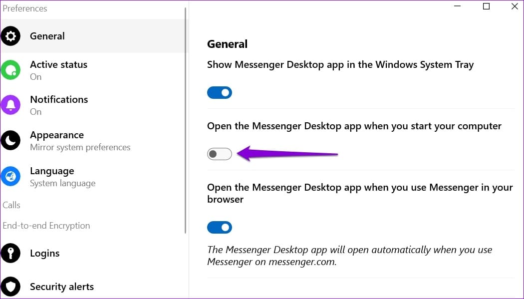 Stop-Facebook-Messenger-From-Opening-at-Startup-on-Windows كيفية منع Facebook Messenger من الفتح عند بدء التشغيل على Windows