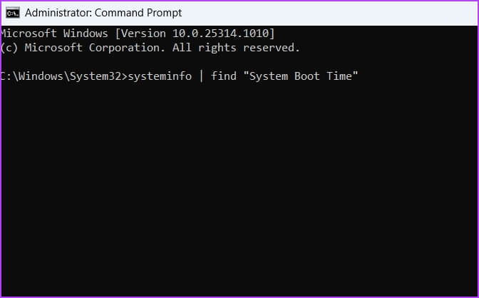 SystemInfo-command 4 أفضل الطرق للتحقق من وقت تشغيل جهاز الكمبيوتر على Windows 11