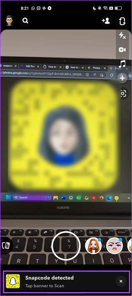 Tap-on-Banner كيفية مسح Snapcode ضوئيًا على Snapchat باستخدام iPhone و Android