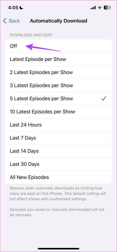 Tap-on-Off كيفية إيقاف تطبيق Podcasts من تنزيل العروض تلقائيًا على iPhone و iPad و Mac