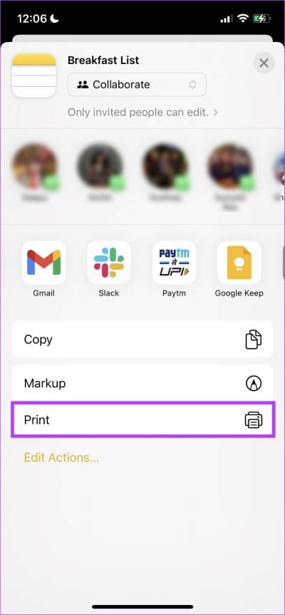 Tap-on-Print كيفية حفظ Apple Notes كملف PDF على iPhone و Mac