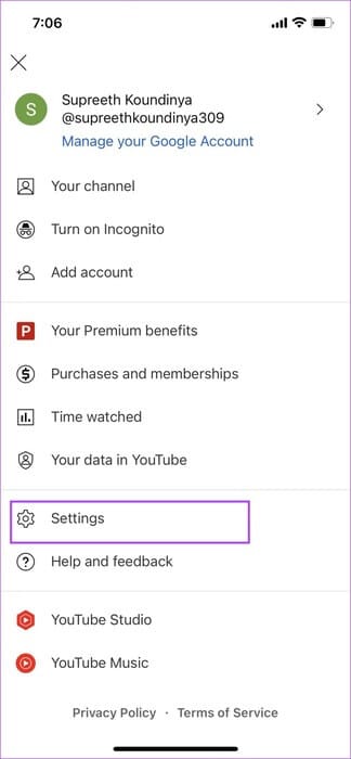 Tap-on-Settings-YouTube-1 5 طرق فعالة لوضع الرقابة الأبوية على YouTube