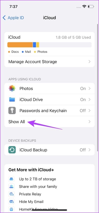 Tap-on-Show-All 8 طرق لإصلاح عدم ظهور إعادة توجيه الرسائل النصية على iPhone