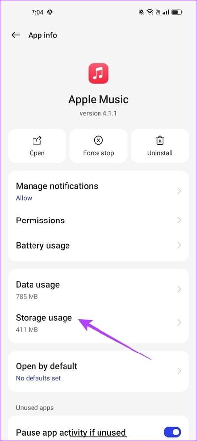 Tap-on-Storage-Usage-1 كيفية مسح ذاكرة التخزين المؤقت لـ Apple Music على Android و iPhone و Mac