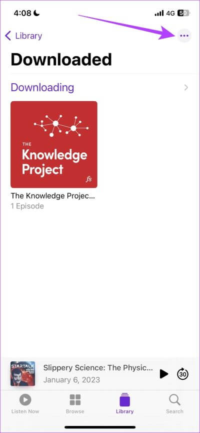 Tap-on-Three-Dots-4 كيفية إيقاف تطبيق Podcasts من تنزيل العروض تلقائيًا على iPhone و iPad و Mac