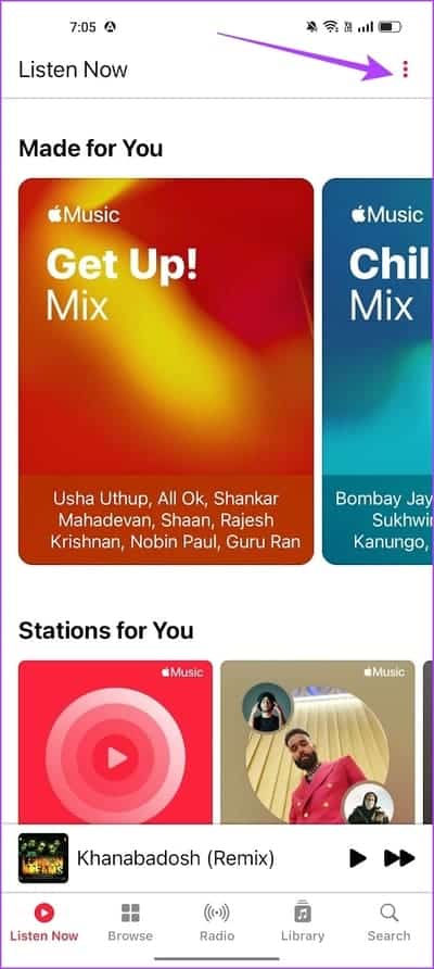Tap-on-Three-Dots-Icon-8 كيفية مسح ذاكرة التخزين المؤقت لـ Apple Music على Android و iPhone و Mac