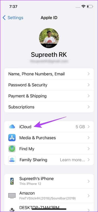 Tap-on-iCloud-2 8 طرق لإصلاح عدم ظهور إعادة توجيه الرسائل النصية على iPhone