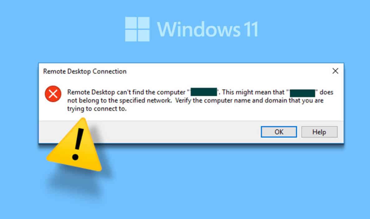 أفضل 8 طرق لإصلاح خطأ عدم تمكن Remote Desktop من العثور على الكمبيوتر في Windows 11 - %categories