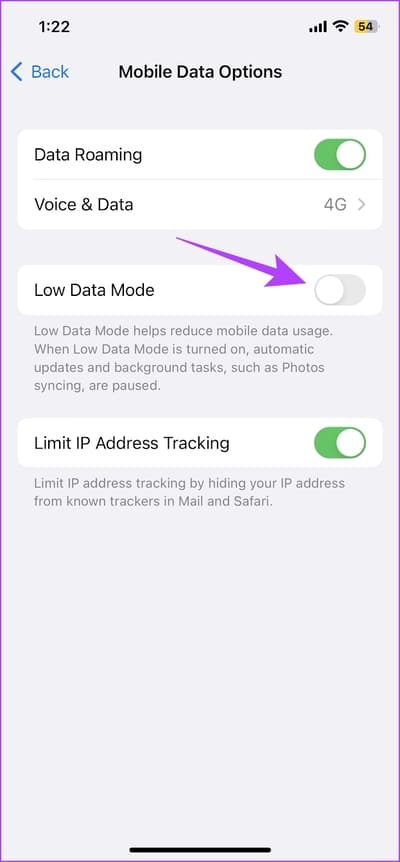Turn-Off-Low-Data-Mode كيفية تشغيل تجوال البيانات على Android و iPhone
