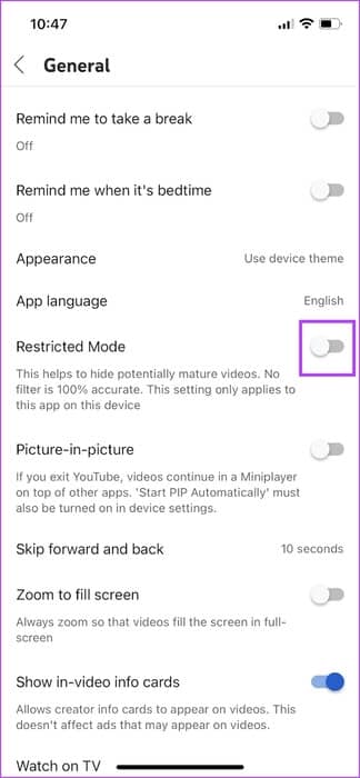 Turn-on-Restricted-Mode 5 طرق فعالة لوضع الرقابة الأبوية على YouTube