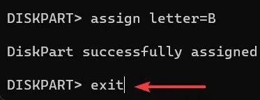 USB-Installer-Type-exit-and-press-enter.jpg كيفية إنشاء مثبت Windows 11 USB باستخدام موجه الأوامر